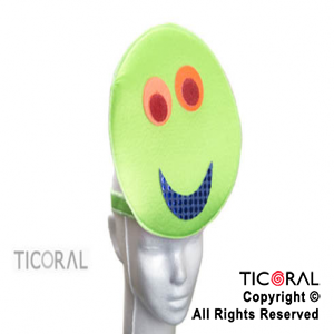 SOMBRERO VINCHA CARITA FLUO JERSEY x 1